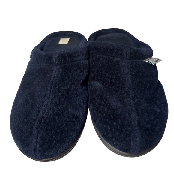 Tempur-Pedic Navy Memory Foam Womens Slippers Size S 6-7 Comfortable Indoor Hous - Picture 2 of 5